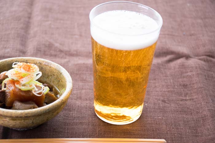 沖澤 康平｜Reグラス(ロング) やっぱりビールがいいですね。